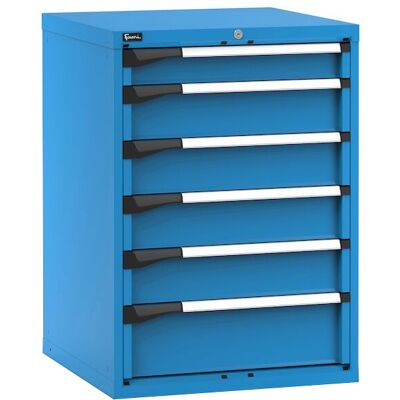 Cassettiera Fami Master 714x726x1000mm blu con 6 cassetti ad estrazione regolabile Cassettiera Fami Master 714x726x1000mm blu con 6 cassetti ad estrazione regolabile
