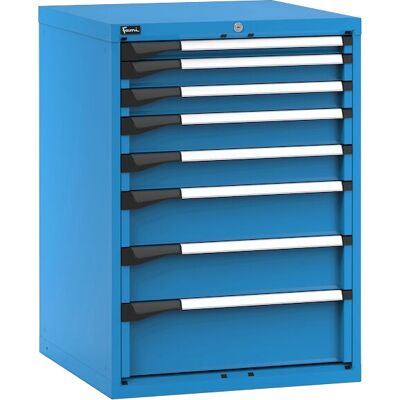 Cassettiera Fami Master 714x726x1000mm blu con 8 cassetti ad estrazione regolabile Cassettiera Fami Master 714x726x1000mm blu con 8 cassetti ad estrazione regolabile
