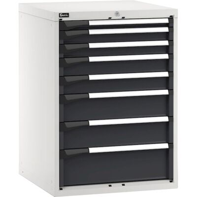 Cassettiera Fami Master 714x726x1000mm bicolore con 8 cassetti ad estrazione telescopica Cassettiera Fami Master 714x726x1000mm bicolore con 8 cassetti ad estrazione telescopica