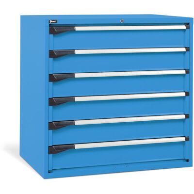 Cassettiera per industria Fami Master DE 1020x726x1000mm blu con 6 cassetti, 2000Kg Cassettiera per industria Fami Master DE 1020x726x1000mm blu con 6 cassetti, 2000Kg
