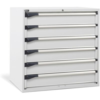 Cassettiera per industria Fami Master DE 1020x726x1000mm grigio con 6 cassetti, 2000Kg Cassettiera per industria Fami Master DE 1020x726x1000mm grigio con 6 cassetti, 2000Kg