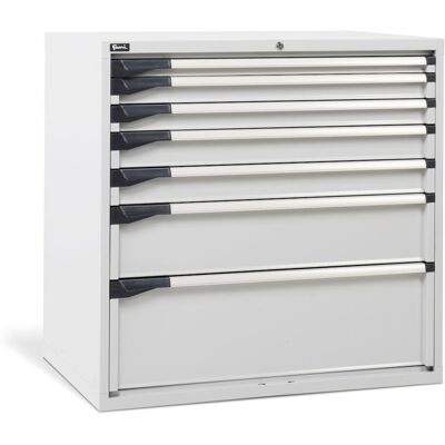 Cassettiera per industria Fami Master DE 1020x726x1000mm grigio con 7 cassetti, 2000Kg Cassettiera per industria Fami Master DE 1020x726x1000mm grigio con 7 cassetti, 2000Kg