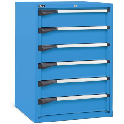 Cassettiera per industria Fami Master DE 714x726x1000mm blu con 6 cassetti, 2000Kg Cassettiera per industria Fami Master DE 714x726x1000mm blu con 6 cassetti, 2000Kg