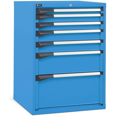 Cassettiera per industria Fami Master DE 714x726x1000mm blu con 7 cassetti, 2000Kg Cassettiera per industria Fami Master DE 714x726x1000mm blu con 7 cassetti, 2000Kg
