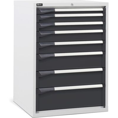 Cassettiera per industria Fami Master DE 714x726x1000mm bicolore con 8 cassetti, 2000Kg Cassettiera per industria Fami Master DE 714x726x1000mm bicolore con 8 cassetti, 2000Kg