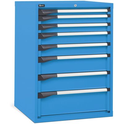 Cassettiera per industria Fami Master DE 714x726x1000mm blu con 8 cassetti, 2000Kg Cassettiera per industria Fami Master DE 714x726x1000mm blu con 8 cassetti, 2000Kg