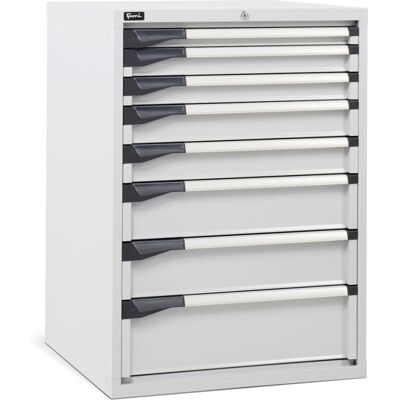 Cassettiera per industria Fami Master DE 714x726x1000mm grigio con 8 cassetti, 2000Kg Cassettiera per industria Fami Master DE 714x726x1000mm grigio con 8 cassetti, 2000Kg