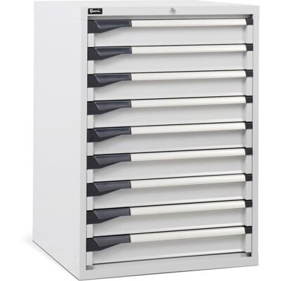 Cassettiera per industria Fami Master DE 714x726x1000mm grigio con 9 cassetti, 2000Kg Cassettiera per industria Fami Master DE 714x726x1000mm grigio con 9 cassetti, 2000Kg