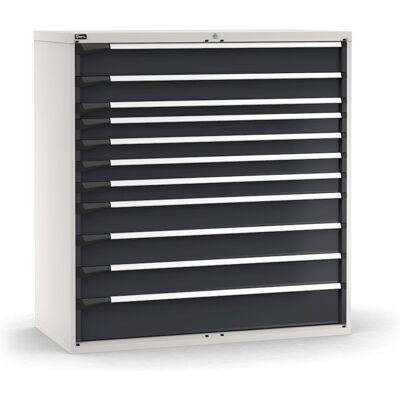 Cassettiera Fami Master 11 cassetti ad estrazione totale bicolore, 1428x726x1500mm Cassettiera Fami Master 11 cassetti ad estrazione totale bicolore, 1428x726x1500mm