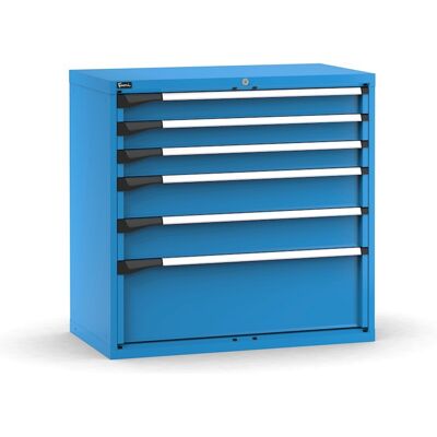 Cassettiera Fami Master blu a 6 cassetti ad estrazione regolabile 1020x573x1000mm Cassettiera Fami Master blu a 6 cassetti ad estrazione regolabile 1020x573x1000mm