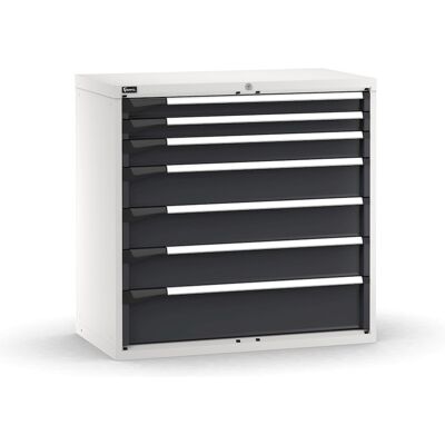 Cassettiera Fami Master bicolore a 7 cassetti ad estrazione totale 1020x573x1000mm Cassettiera Fami Master bicolore a 7 cassetti ad estrazione totale 1020x573x1000mm