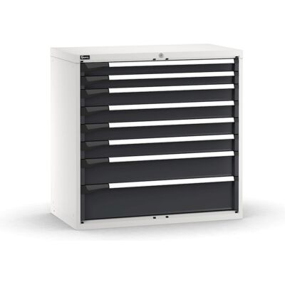 Cassettiera Fami Master bicolore a 8 cassetti ad estrazione regolabile 1020x573x1000mm Cassettiera Fami Master bicolore a 8 cassetti ad estrazione regolabile 1020x573x1000mm