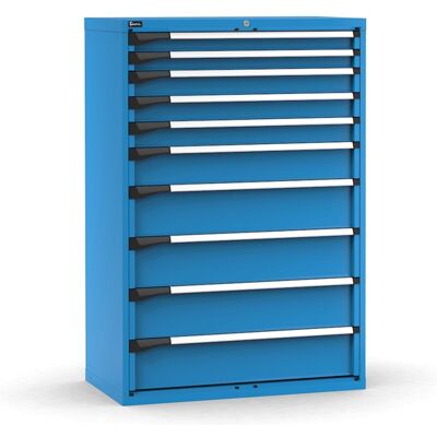 Cassettiera Fami Master blu a 10 cassetti ad estrazione totale 1020x573x1500mm Cassettiera Fami Master blu a 10 cassetti ad estrazione totale 1020x573x1500mm