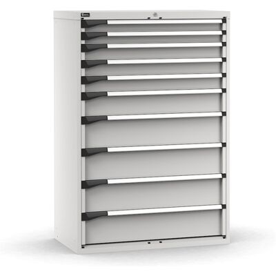 Cassettiera Fami Master grigio a 10 cassetti ad estrazione totale 1020x573x1500mm Cassettiera Fami Master grigio a 10 cassetti ad estrazione totale 1020x573x1500mm