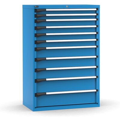Cassettiera Fami Master blu a 11 cassetti ad estrazione totale 1020x573x1500mm Cassettiera Fami Master blu a 11 cassetti ad estrazione totale 1020x573x1500mm