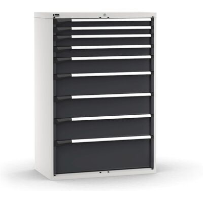 Cassettiera Fami Master bicolore a 9 cassetti ad estrazione regolabile 1020x573x1500mm Cassettiera Fami Master bicolore a 9 cassetti ad estrazione regolabile 1020x573x1500mm