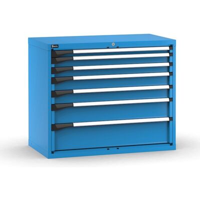 Cassettiera Fami Master blu a 7 cassetti ad estrazione totale 1020x573x850mm Cassettiera Fami Master blu a 7 cassetti ad estrazione totale 1020x573x850mm