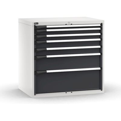 Cassettiera Fami Master grigio antracite a 7 cassetti ad estrazione totale 1020x726x1000mm Cassettiera Fami Master grigio antracite a 7 cassetti ad estrazione totale 1020x726x1000mm