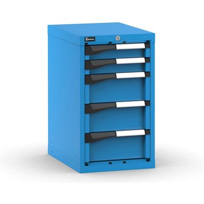 Cassettiera da banco Fami Master blu a 5 cassetti ad estrazione regolabile 408x573x700mm Cassettiera da banco Fami Master blu a 5 cassetti ad estrazione regolabile 408x573x700mm