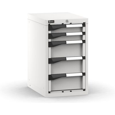 Cassettiera da banco Fami Master grigio a 5 cassetti ad estrazione regolabile 408x573x700mm Cassettiera da banco Fami Master grigio a 5 cassetti ad estrazione regolabile 408x573x700mm