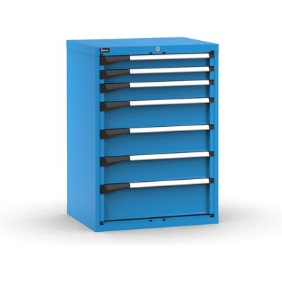 Cassettiera Fami Master blu a 7 cassetti ad estrazione regolabile 714x573x1000mm Cassettiera Fami Master blu a 7 cassetti ad estrazione regolabile 714x573x1000mm