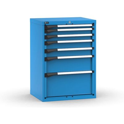Cassettiera Fami Master blu a 7 cassetti per materiali voluminosi 714x573x1000mm Cassettiera Fami Master blu a 7 cassetti per materiali voluminosi 714x573x1000mm