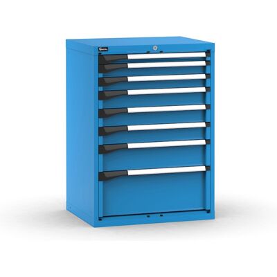 Cassettiera Fami Master blu a 8 cassetti ad estrazione regolabile 714x573x1000mm Cassettiera Fami Master blu a 8 cassetti ad estrazione regolabile 714x573x1000mm