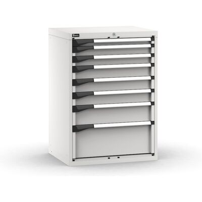 Cassettiera Fami Master grigio a 8 cassetti ad estrazione regolabile 714x573x1000mm Cassettiera Fami Master grigio a 8 cassetti ad estrazione regolabile 714x573x1000mm