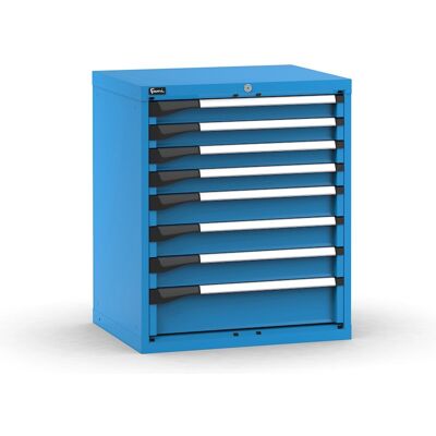 Cassettiera Fami Master blu a 8 cassetti ad estrazione regolabile 714x573x850mm Cassettiera Fami Master blu a 8 cassetti ad estrazione regolabile 714x573x850mm