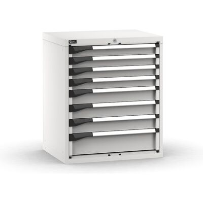 Cassettiera Fami Master grigio a 8 cassetti ad estrazione regolabile 714x573x850mm Cassettiera Fami Master grigio a 8 cassetti ad estrazione regolabile 714x573x850mm