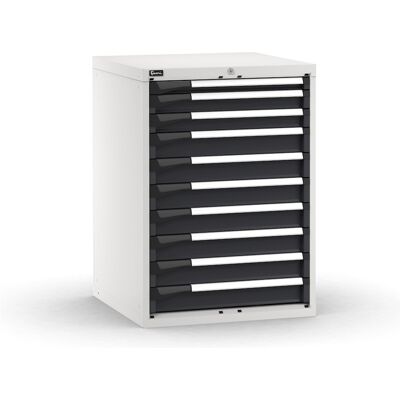 Cassettiera Fami Master grigia antracite a 10 cassetti ad estrazione totale 714x726x1000mm Cassettiera Fami Master grigia antracite a 10 cassetti ad estrazione totale 714x726x1000mm