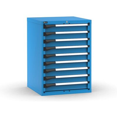Cassettiera Fami Master 714x726x1000mm blu con 9 cassetti ad estrazione regolabile Cassettiera Fami Master 714x726x1000mm blu con 9 cassetti ad estrazione regolabile
