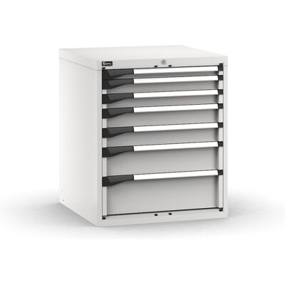 Cassettiera Fami Master grigio a 7 cassetti ad estrazione totale 714x726x850mm Cassettiera Fami Master grigio a 7 cassetti ad estrazione totale 714x726x850mm