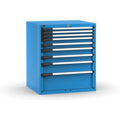 Cassettiera Fami Master blu a 9 cassetti ad estrazione totale 867x726x1000mm Cassettiera Fami Master blu a 9 cassetti ad estrazione totale 867x726x1000mm