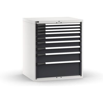 Cassettiera Fami Master grigio antracite a 9 cassetti ad estrazione totale 867x726x1000mm Cassettiera Fami Master grigio antracite a 9 cassetti ad estrazione totale 867x726x1000mm