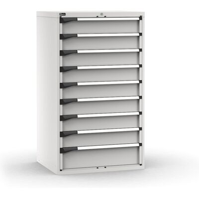Cassettiera Fami Master grigio a 9 cassetti ad estrazione totale 867x726x1500mm Cassettiera Fami Master grigio a 9 cassetti ad estrazione totale 867x726x1500mm