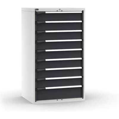 Cassettiera Fami Master grigio antracite a 9 cassetti ad estrazione totale 867x726x1500mm Cassettiera Fami Master grigio antracite a 9 cassetti ad estrazione totale 867x726x1500mm