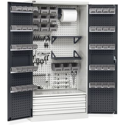 Armadio ante battenti Fami Perfom 1023x555x2000mm 52 contenitori, portata 800 Kg Armadio ante battenti Fami Perfom 1023x555x2000mm 52 contenitori, portata 800 Kg