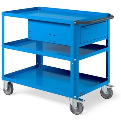 Carrello a tre ripiani Clever Large Fami 1024x615x847mm portata 300kg + cassetto Carrello a tre ripiani Clever Large Fami 1024x615x847mm portata 300kg + cassetto