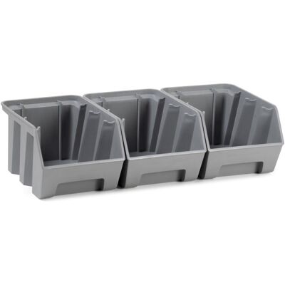 Set 3 contenitori Fami Picking Box Air 160x234x127mm per pareti forate portautensili Set 3 contenitori Fami Picking Box Air 160x234x127mm per pareti forate portautensili