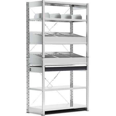 Fami - ST1020 - 1057x521x2011mm - 6 ripiani - Bookcase Fami - ST1020 - 1057x521x2011mm - 6 ripiani - Bookcase