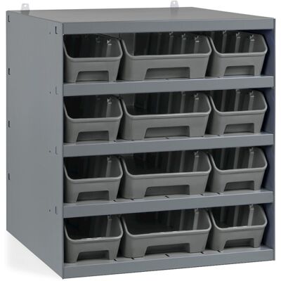 Scaffale portaminuteria Fami 500x500x545mm con 12 contenitori RK Box Air Linea 391 Scaffale portaminuteria Fami 500x500x545mm con 12 contenitori RK Box Air Linea 391