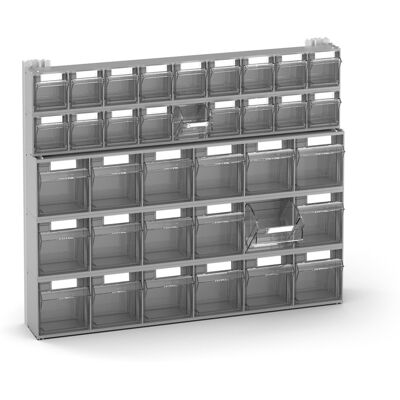 Scaffale portaminuteria Fami Visual Box 602x114x500mm con 36 cassetti Scaffale portaminuteria Fami Visual Box 602x114x500mm con 36 cassetti