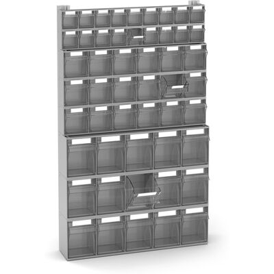 Scaffale portaminuteria Fami Visual Box 602x157x1000mm con 51 cassetti Scaffale portaminuteria Fami Visual Box 602x157x1000mm con 51 cassetti