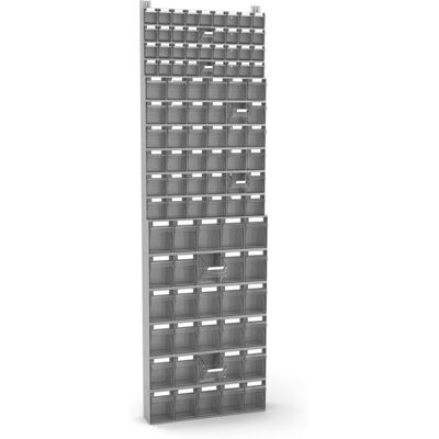 Scaffale portaminuteria Fami Visual Box 602x157x2000mm con 102 cassetti Scaffale portaminuteria Fami Visual Box 602x157x2000mm con 102 cassetti