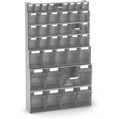 Scaffale portaminuteria Fami Visual Box 602x190x1000mm con 40 cassetti Scaffale portaminuteria Fami Visual Box 602x190x1000mm con 40 cassetti