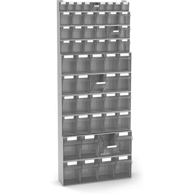 Scaffale portaminuteria Fami Visual Box 602x190x1500mm con 55 cassetti Scaffale portaminuteria Fami Visual Box 602x190x1500mm con 55 cassetti