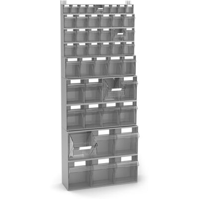 Scaffale portaminuteria Fami Visual Box 602x225x1500mm con 46 cassetti Scaffale portaminuteria Fami Visual Box 602x225x1500mm con 46 cassetti
