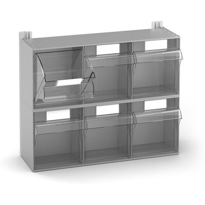 Scaffale portaminuteria Fami Visual Box 602x225x500mm con 6 cassetti Scaffale portaminuteria Fami Visual Box 602x225x500mm con 6 cassetti