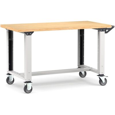 Banco da lavoro regolabile Fami Master 150cm grigio con ruote Banco da lavoro regolabile Fami Master 150cm grigio con ruote